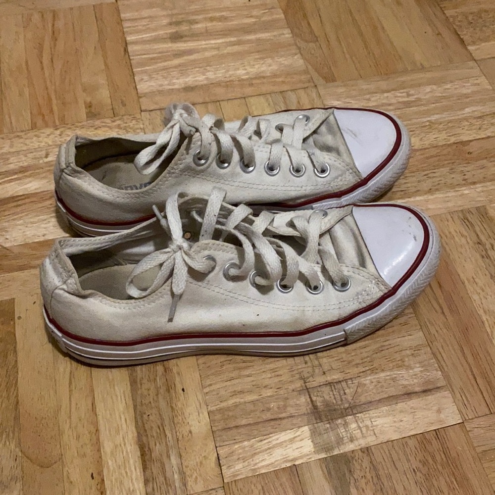 White low top converse